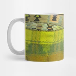 yellow abstract art, antique rug pattern, minimal art, modern art, carpet texture, For custom orders please DM me. Mug